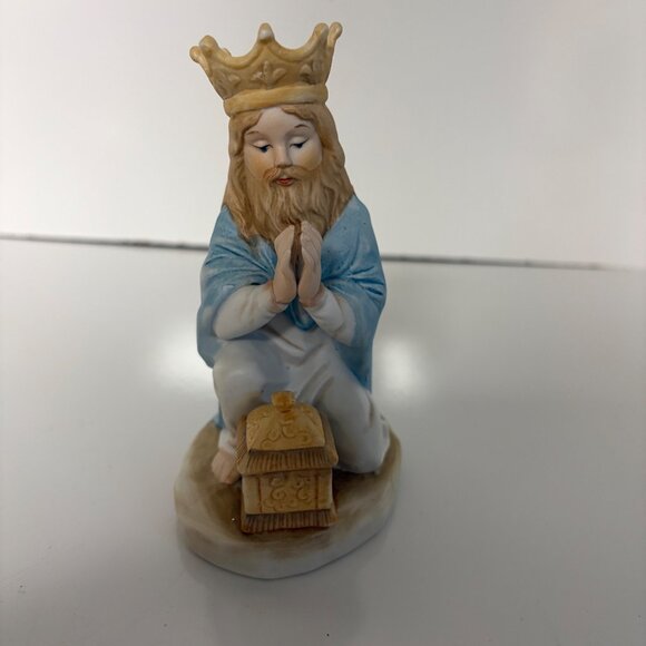 Creative Art Flowers Three Wise Men Ceramic Figurines X2451 Christmas Nativity - Picture 7 of 8